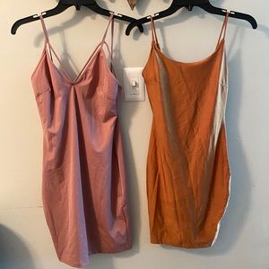 Two Spaghetti Strap Bodycon Dresses